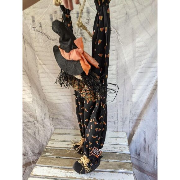 Large folk art country hanging witch Halloween hom - Picture 2 of 6